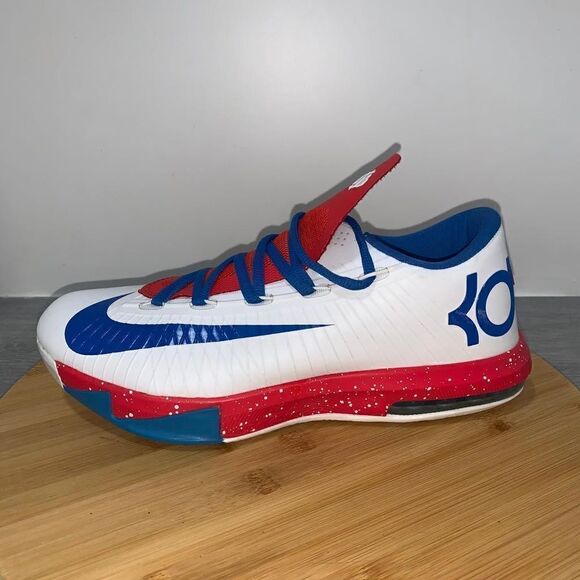 Nike Zoom KD VI 6 Paris Tribute Sneakers 599424-102 Men’s Size 8 RARE Basketball